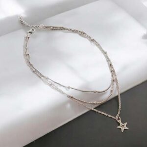 Collar Estrella triple cadena