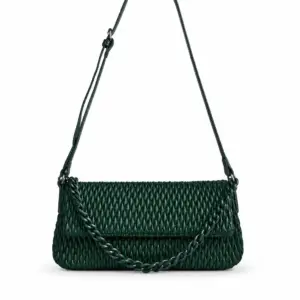 Bolso plegable Verona verde con cadena  desmontable
