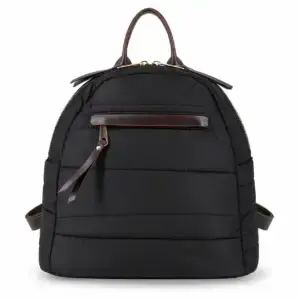 Mochila acolchada negra