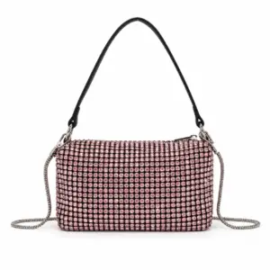 Mini bolso Strass Pink