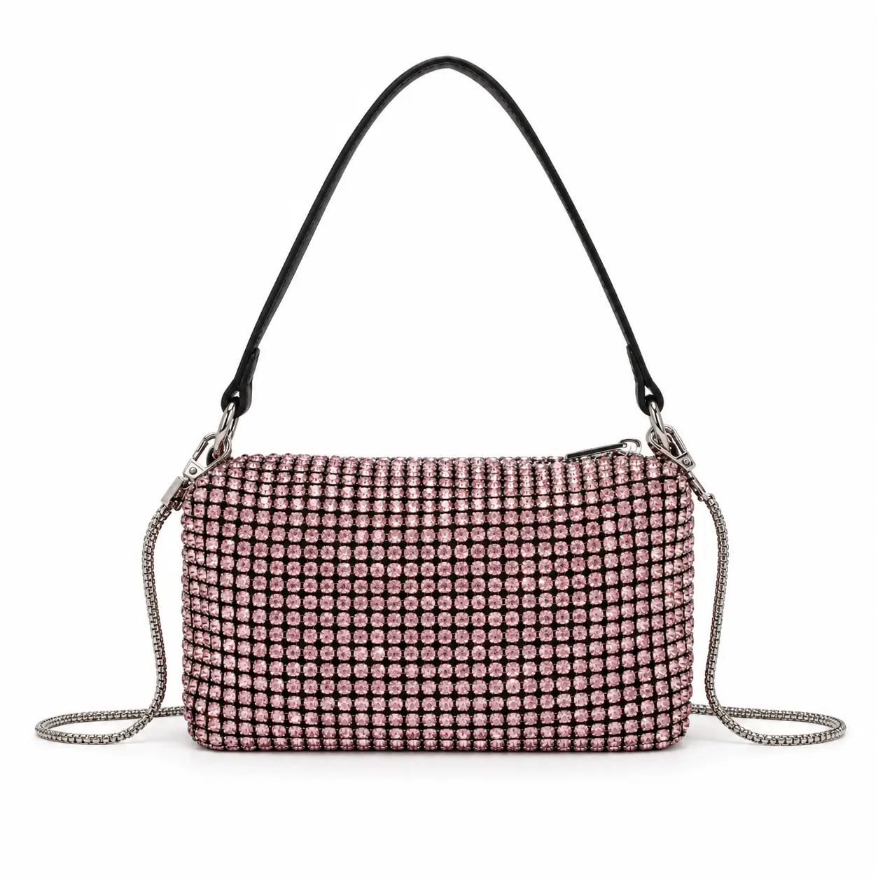 Mini bolso Strass Pink