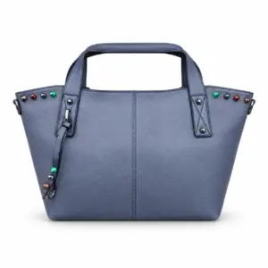 Bolso London con borlas color azul