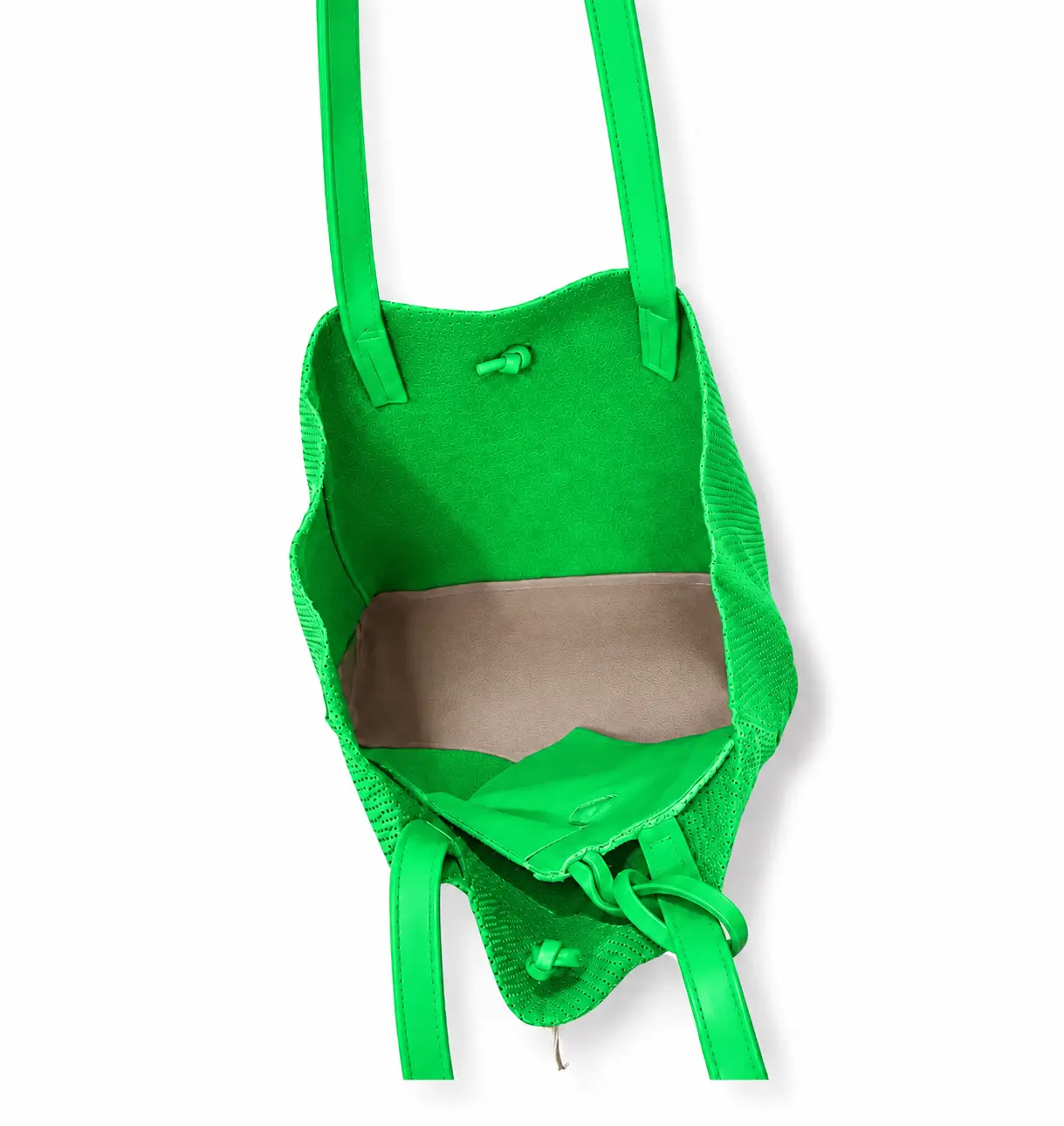Bolso flúor piel verde - Imagen 3