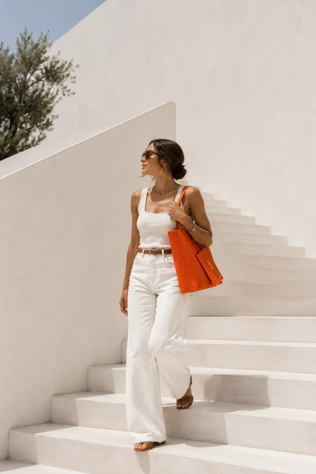 Bolso flúor piel naranja - Imagen 8
