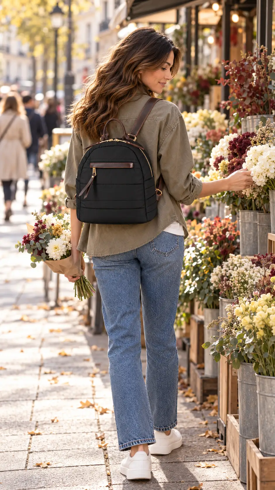Mochila acolchada negra - Imagen 6
