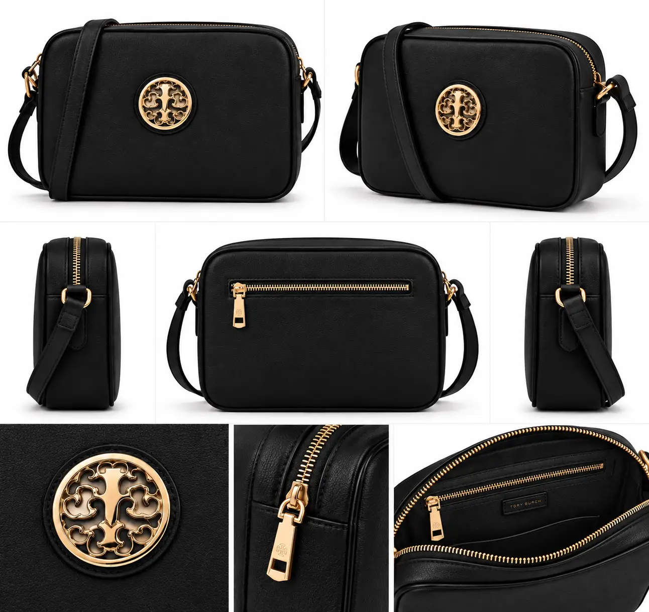 Bandolera ajustable Lucca Negro - Imagen 5