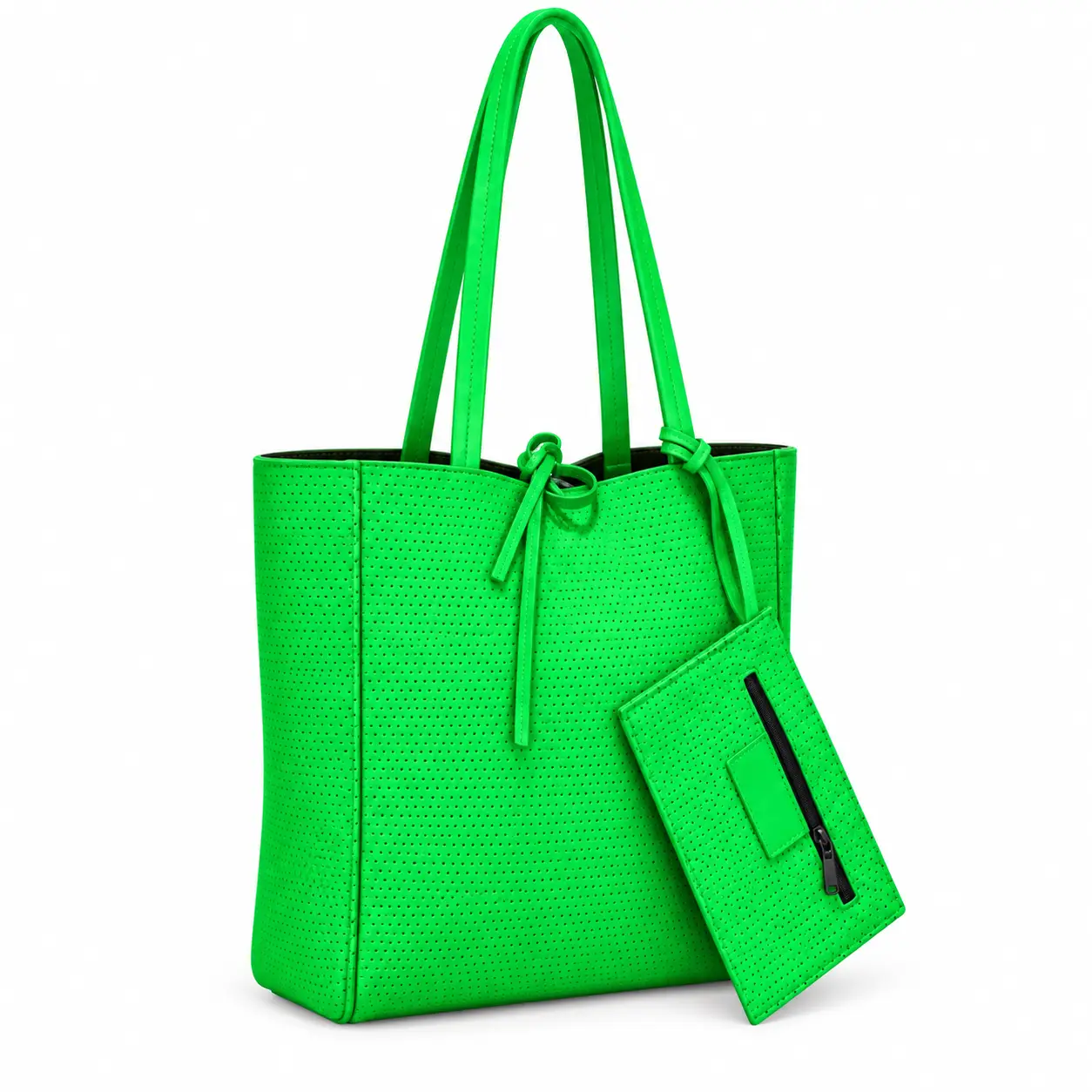 Bolso flúor piel verde - Imagen 2
