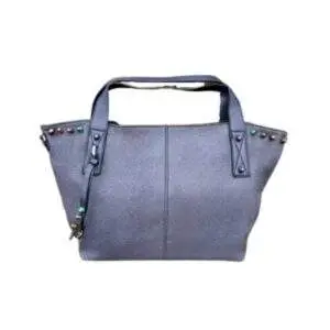 Bolso London con borlas color azul
