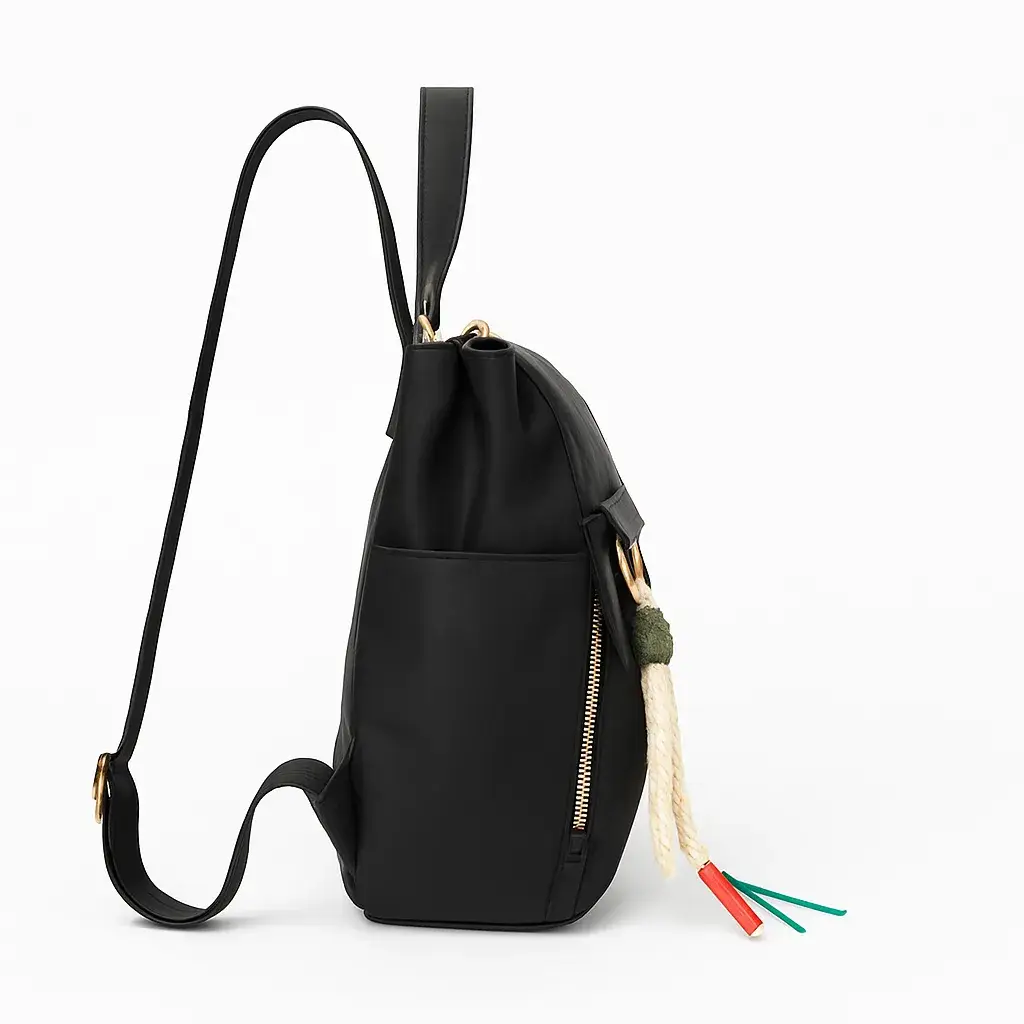 Mochila Susan nylon negra - Imagen 3