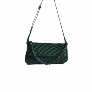Bolso plegable Verona verde con cadena  desmontable