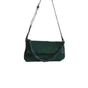 Bolso plegable Verona verde con cadena  desmontable