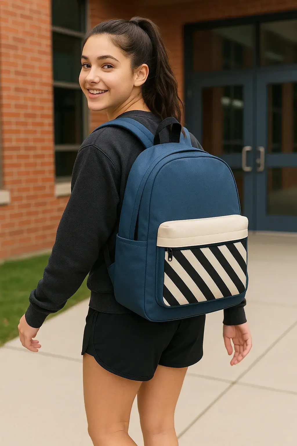 Mochila rayas Antilles azul - Imagen 4