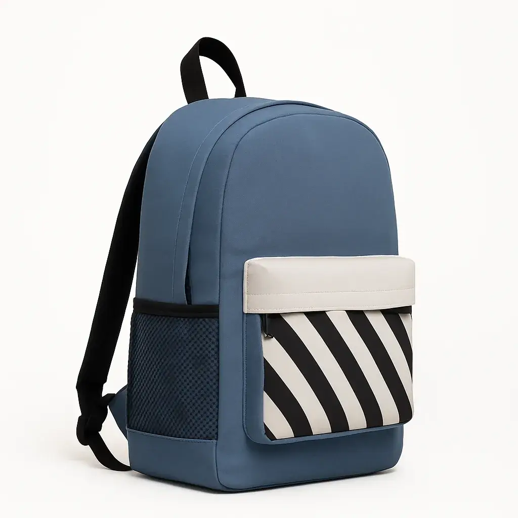 Mochila rayas Antilles azul - Imagen 2