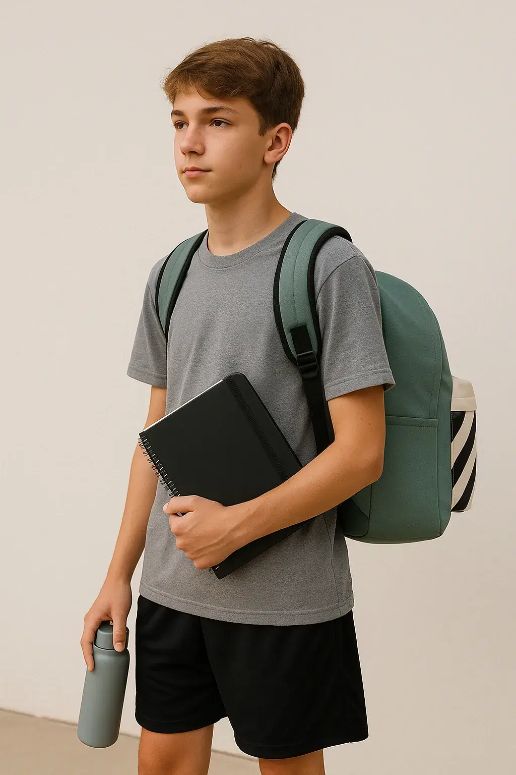 Mochila rayas Antilles verde - Imagen 5