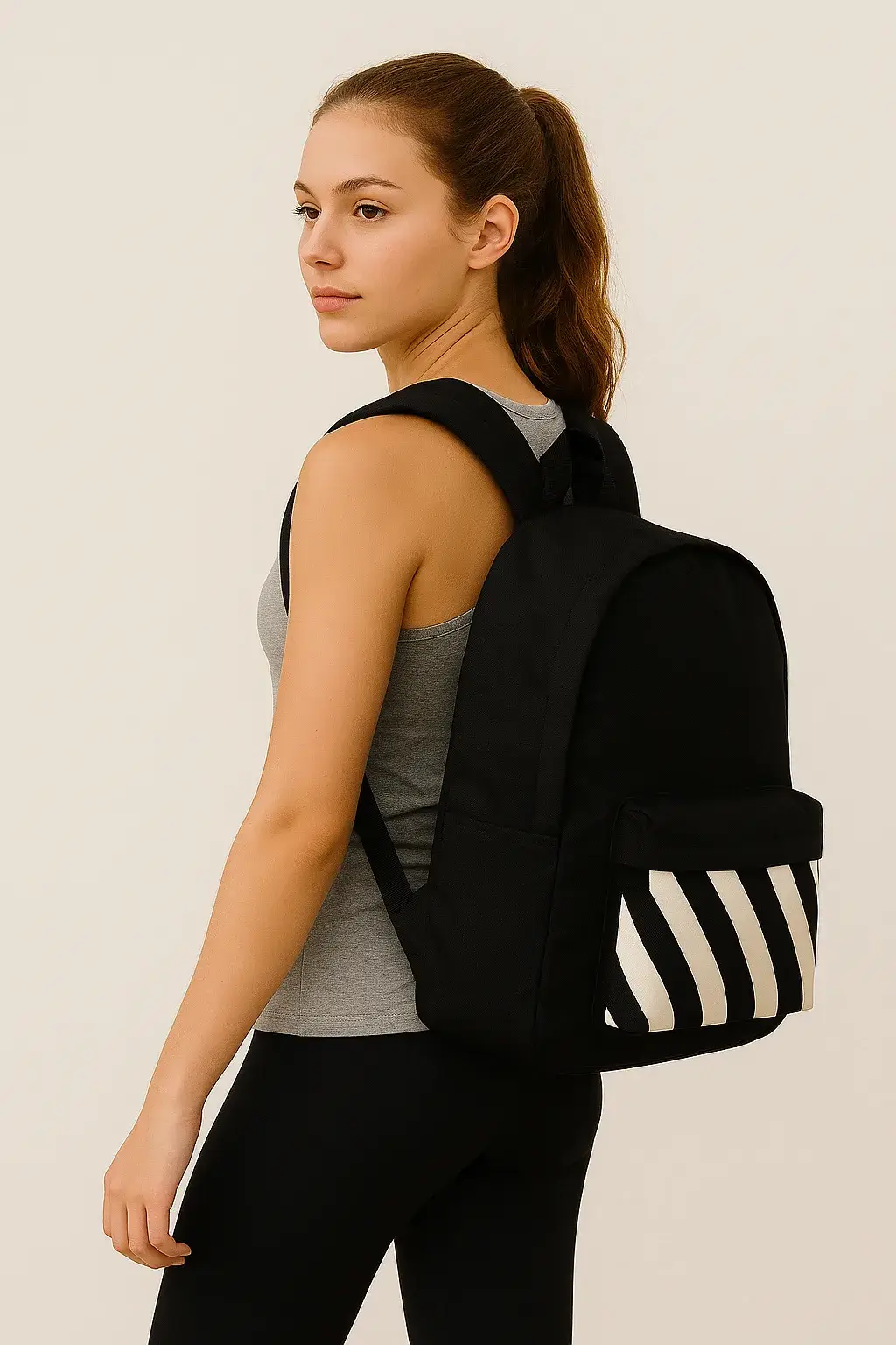 Mochila rayas Antilles negra - Imagen 6