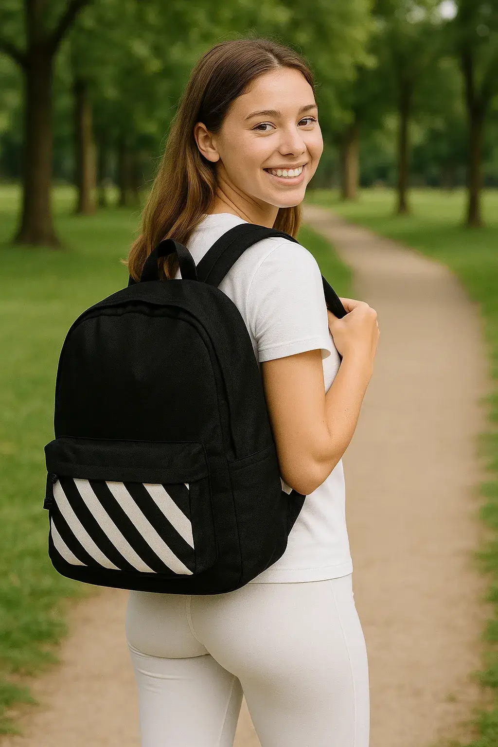 Mochila rayas Antilles negra - Imagen 7