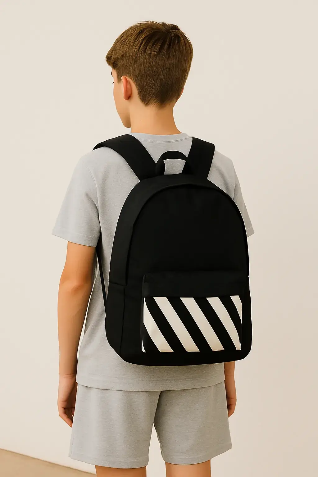 Mochila rayas Antilles negra - Imagen 5