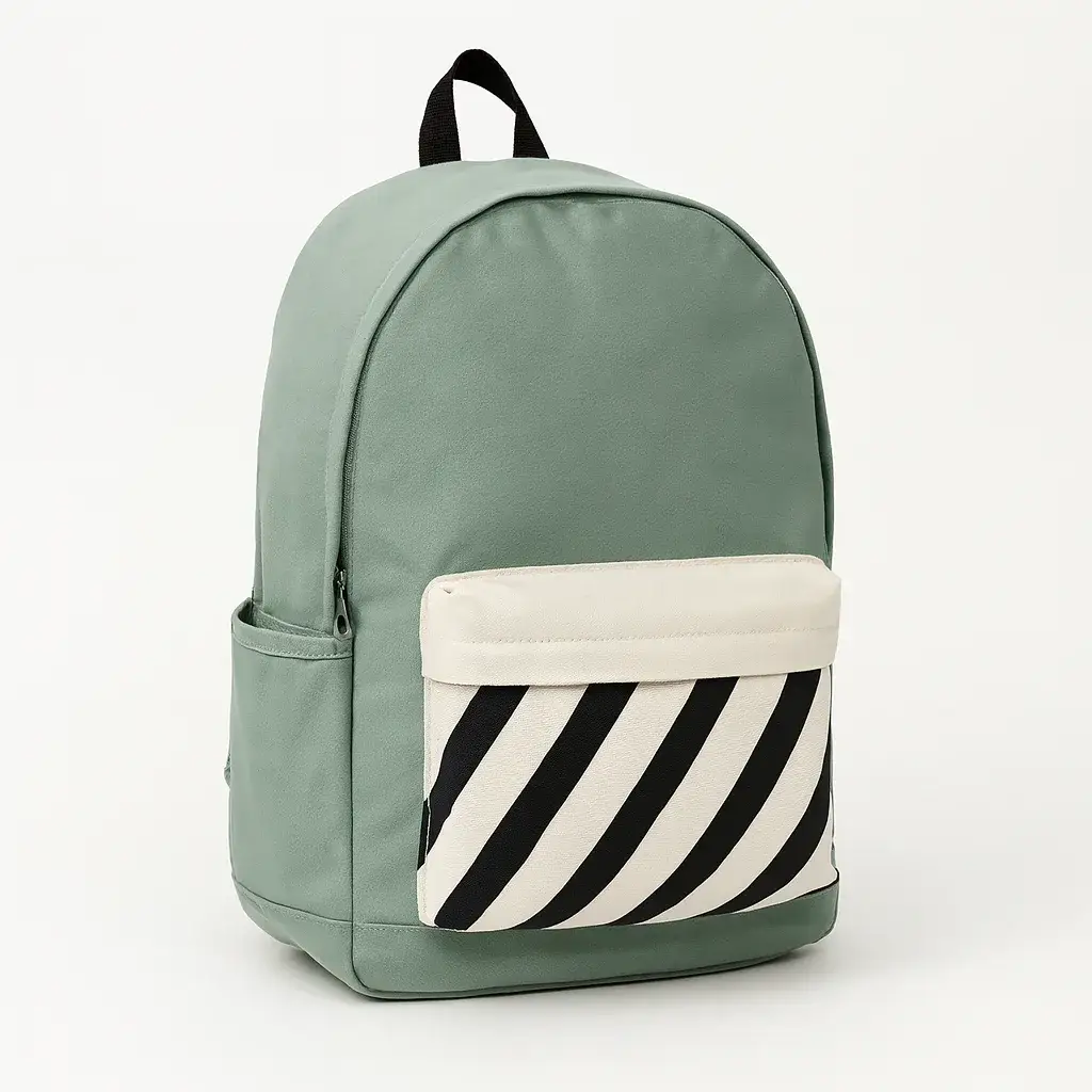 Mochila rayas Antilles verde - Imagen 2