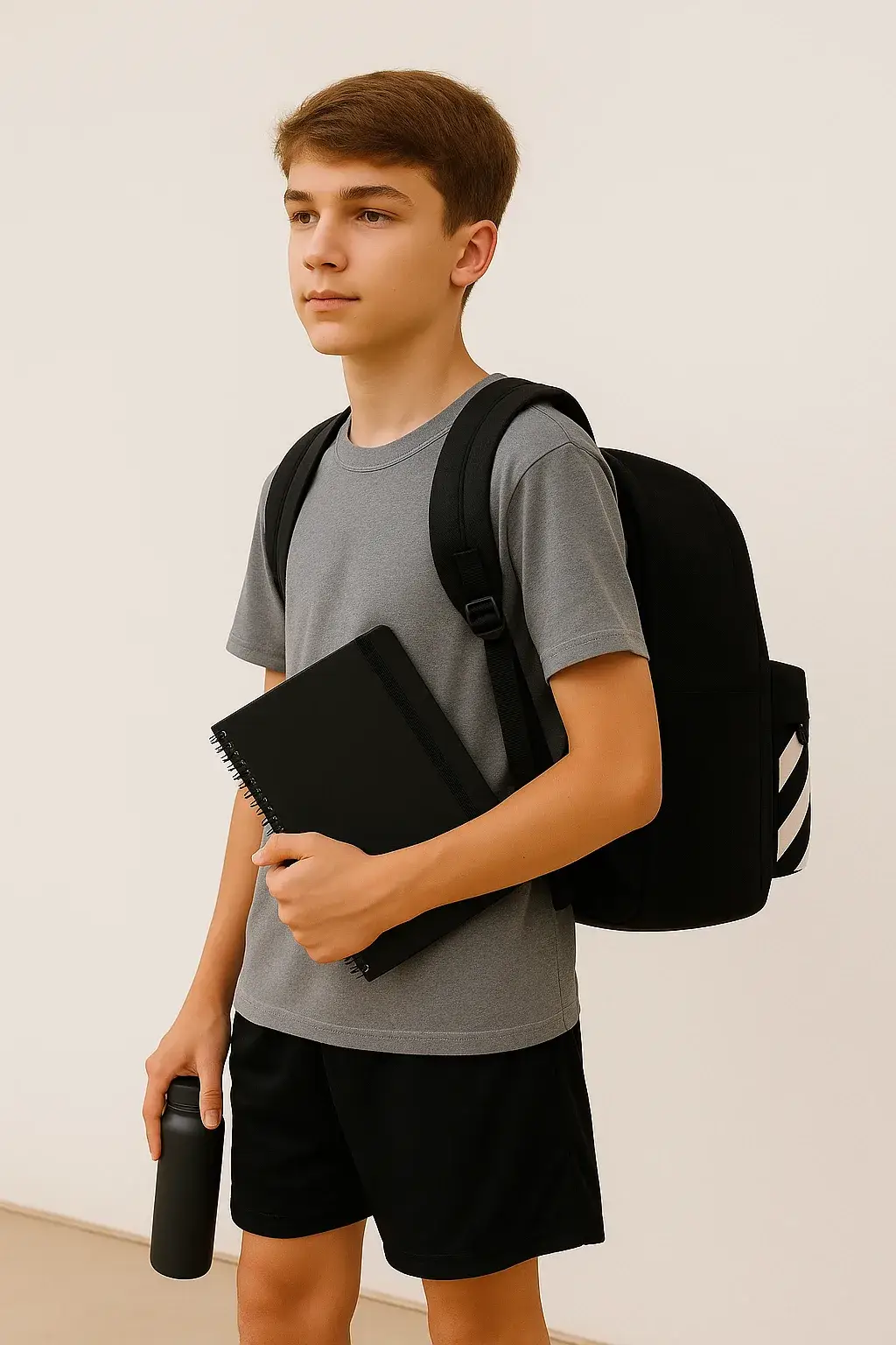 Mochila rayas Antilles negra - Imagen 3
