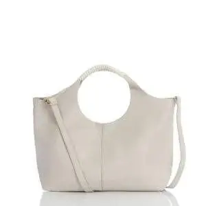 Bolso kitty con asa de mano redonda beige