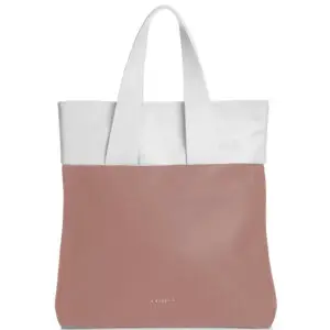Bolso bicolor blanco y rosa