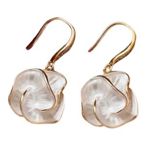 Pendientes Camelia de bisutería de autor Natalimar