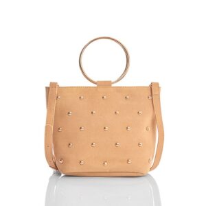 Bolso geométrico aro dorado Melocotón