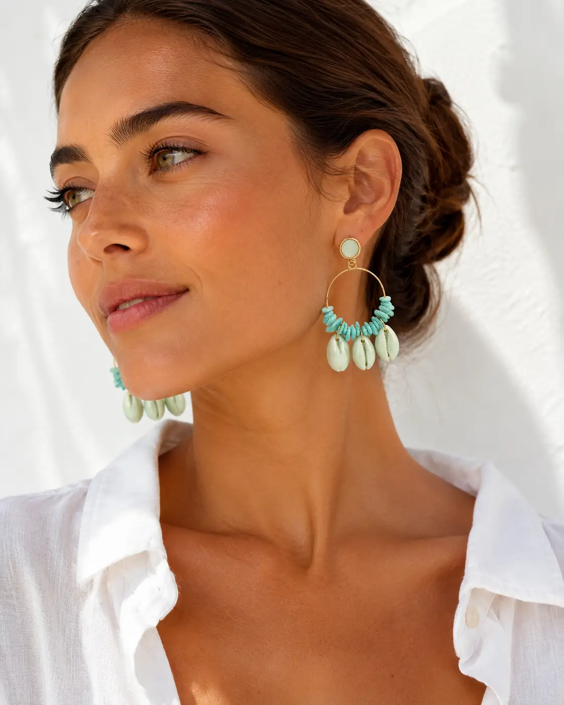 Pendientes Marea agua marina - Imagen 4