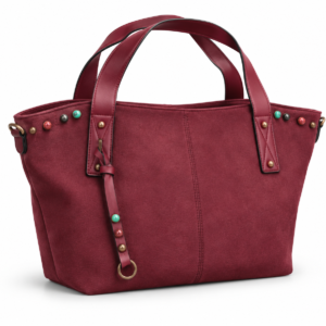 Bolso London con borlas color Burdeos